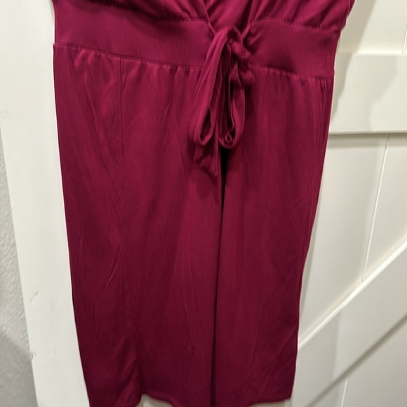The Limited burgundy dress. Faux wrap. Pit 21” but does have stretch. - Picture 4 of 4